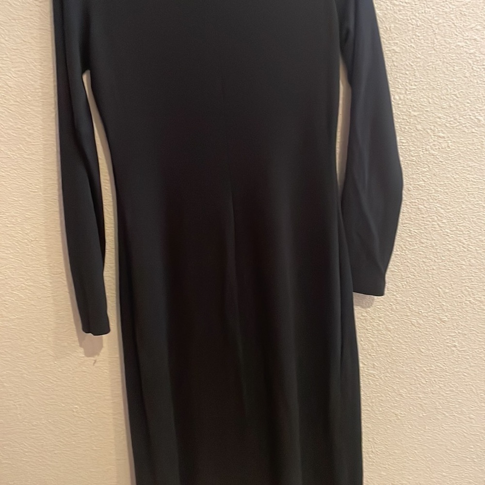 EUC LILY WOMENS MODEST DRESS ALL BLACK SIZE MEDIUM - Picture 9 of 11
